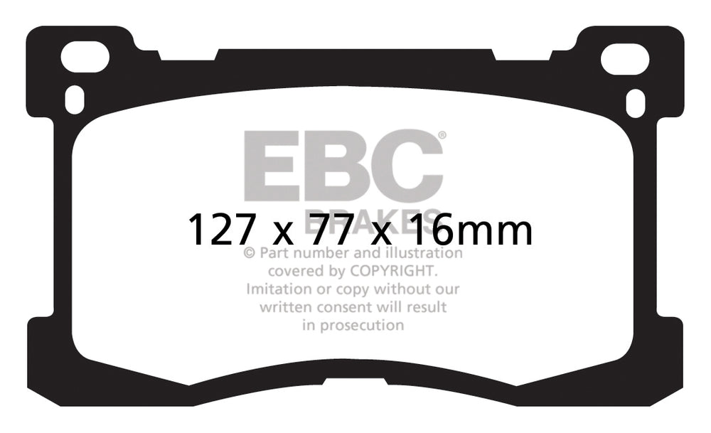 Pastiglie Freno EBC Redstuff DP31882C per Hyundai Equus