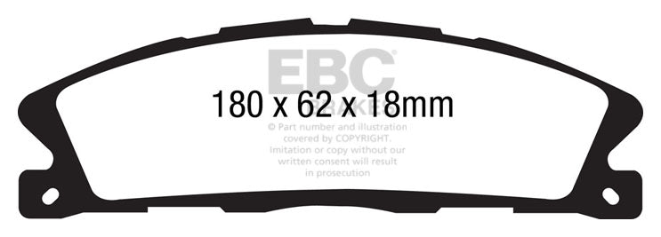 Pastiglie Freno EBC Greenstuff DP21886 per Ford Flex e Ford Explorer (USA)(5th Gen)