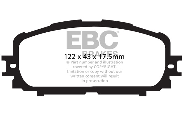Pastiglie Freno EBC Ultimax DP1897 per Toyota Yaris e Daihatsu Charade