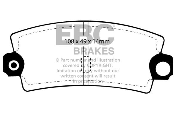 Pastiglie Freno EBC Greenstuff DP2189 per Renault 21, Renault 25 e altre