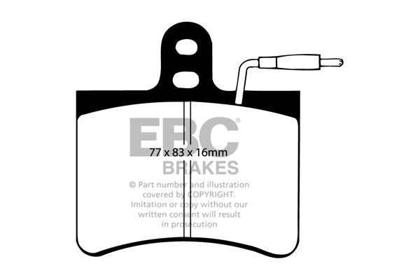 Pastiglie Freno EBC Ultimax DP190 per Fiat 242, Citroen GS e altre