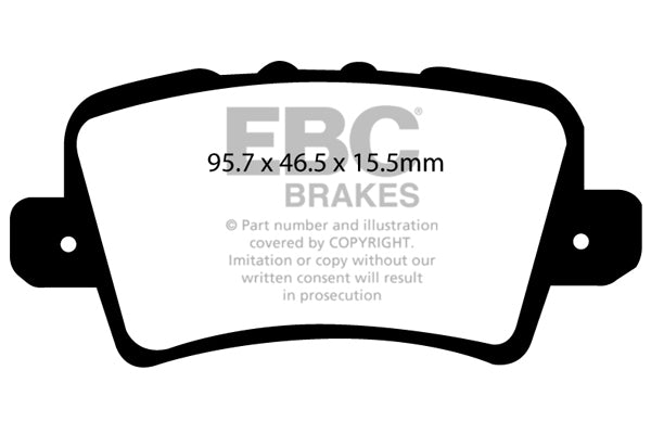 Pastiglie Freno EBC Bluestuff NDX DP51902NDX per Honda Civic (8th Gen)