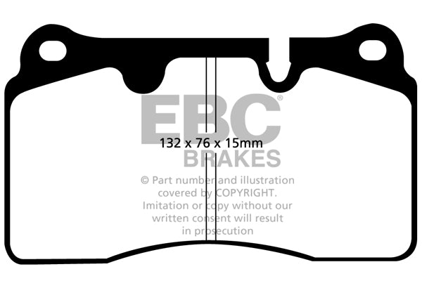 Pastiglie Freno EBC Bluestuff NDX DP51908NDX per Volkswagen Touareg (1st Gen), Renault Megane Coupe (Mk3) e altre