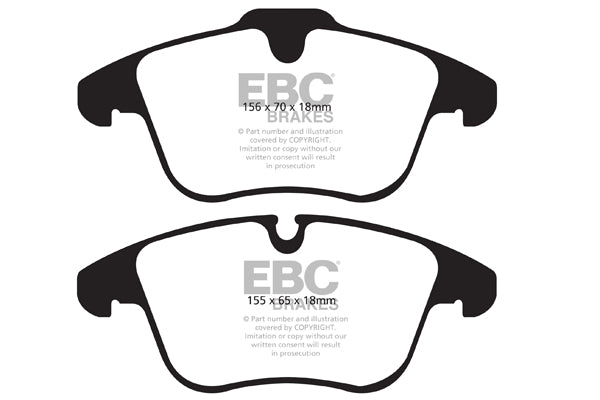 Pastiglie Freno EBC Redstuff DP31911C per Jaguar XF (X250), Jaguar S-Type e altre