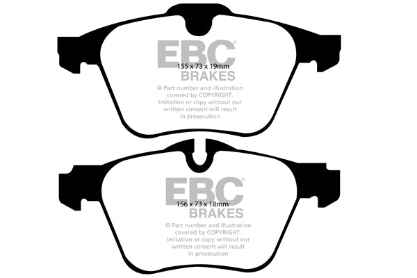 Pastiglie Freno EBC Ultimax DP1912 per Jaguar XF (X250), Jaguar XJ e altre