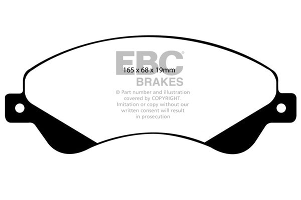 Pastiglie Freno EBC Ultimax DP1916 per Ford Transit (3rd Gen) e Ford Tourneo