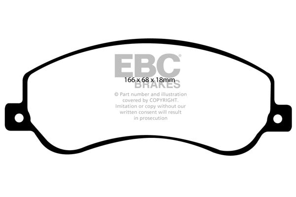 Pastiglie Freno EBC Ultimax DP1917 per Ford Transit (3rd Gen), Volkswagen Amarok e altre