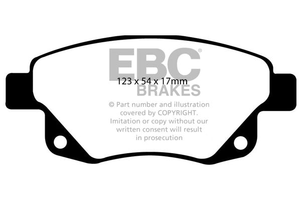 Pastiglie Freno EBC Ultimax DP1918 per Ford Transit (3rd Gen) e Ford Tourneo