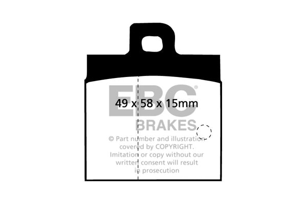 Pastiglie Freno EBC Ultimax DP192 per Alfa Romeo Sprint, Alfa Romeo Alfasud e altre
