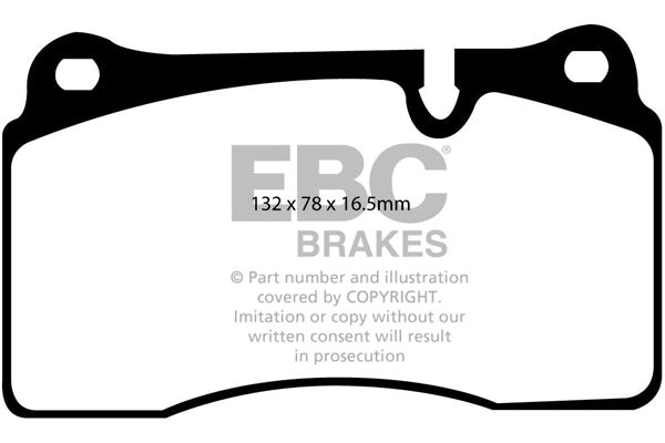 Pastiglie Freno EBC Ultimax DP1922 per Land Rover Range Rover Sport (L320) e Land Rover Range Rover (L322)