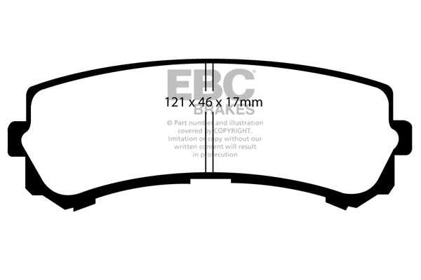 Pastiglie Freno EBC Ultimax DP1923 per Nissan Patrol