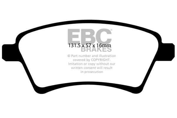 Pastiglie Freno EBC Greenstuff DP21925 per Suzuki SX4 e Fiat Sedici