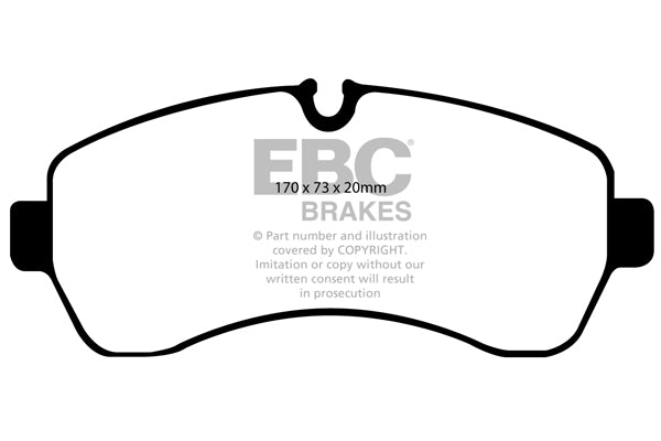 Pastiglie Freno EBC Ultimax DP1928 per Volkswagen Crafter 50, Mercedes-Benz Sprinter 411D e altre