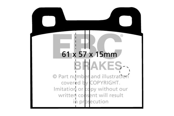 Pastiglie Freno EBC Ultimax DP193 per Alfa Romeo Alfasud, Alfa Romeo Alfasud Sprint e altre