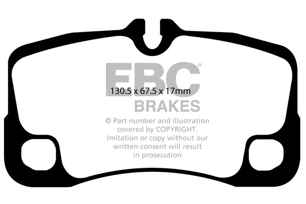 Pastiglie Freno EBC Redstuff DP31930C per Porsche 911 (997) (in ghisa disco Only)