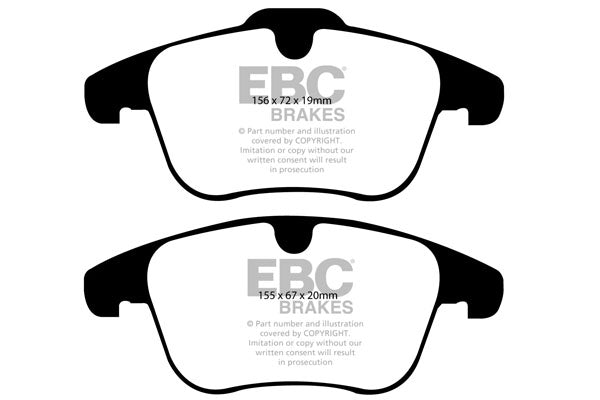Pastiglie Freno EBC Greenstuff DP61932 per Land Rover Freelander e Land Rover Range Rover Evoque
