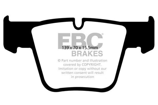 Pastiglie Freno EBC Yellowstuff DP41941R per Mercedes-Benz Classe CL (C216) e Mercedes-Benz Classe S (W221)