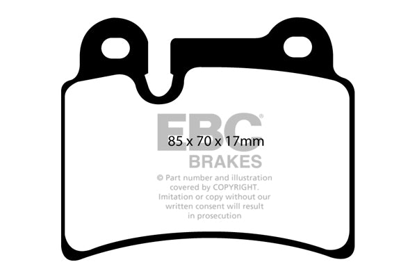 Pastiglie Freno EBC Yellowstuff DP41944R per Volkswagen Touareg (1st Gen)