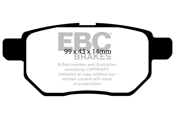 Pastiglie Freno EBC Ultimax DP1947 per Toyota Auris, Toyota Corolla e altre