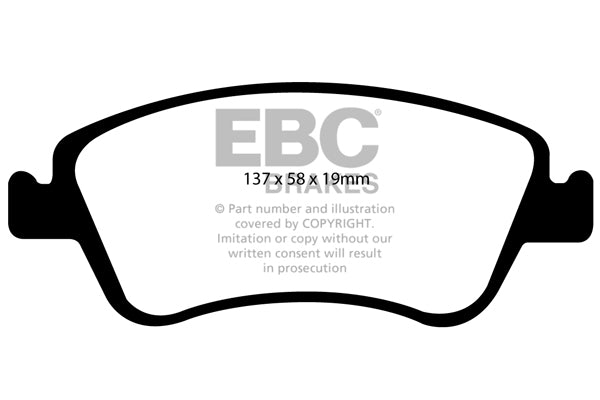 Pastiglie Freno EBC Ultimax DP1948 per Toyota Auris e Toyota Corolla
