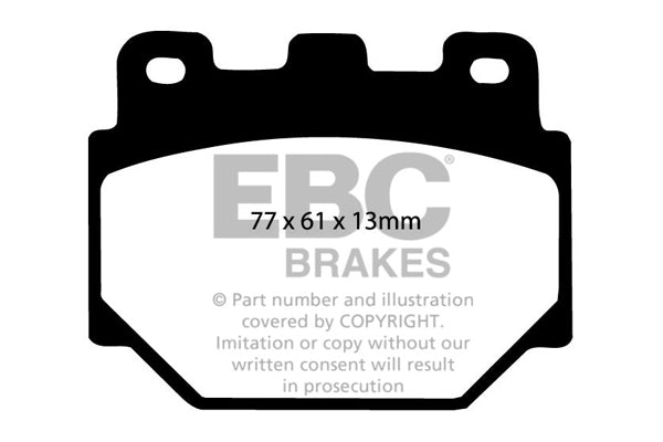 Pastiglie Freno EBC Ultimax DP195 per Toyota 1000 e Daihatsu Consorte