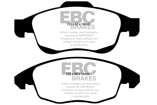 Pastiglie Freno EBC Greenstuff DP21959 per Citroen DS4, Citroen Berlingo Multispace e altre