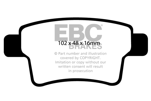 Pastiglie Freno EBC Ultimax DP1961 per Citroen C4 Picasso e Citroen Grand C4 Picasso
