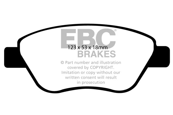 Pastiglie Freno EBC Ultimax DP1965 per Opel ADAM, Vauxhall ADAM e altre