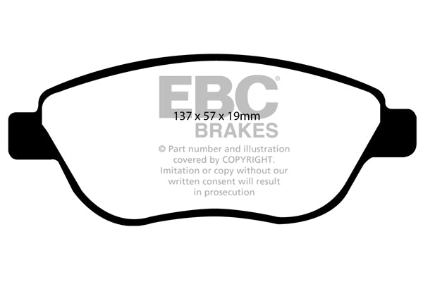 Pastiglie Freno EBC Ultimax DP1966 per Opel Corsa (D), Vauxhall Corsa (D) e altre