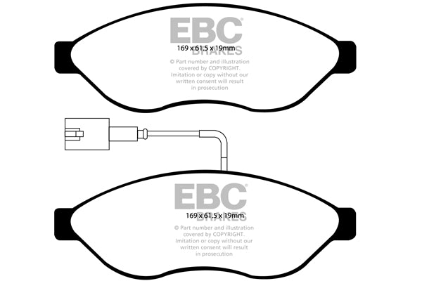 Pastiglie Freno EBC Ultimax DP1968 per Fiat Ducato, Citroen Jumper (Q14) e altre