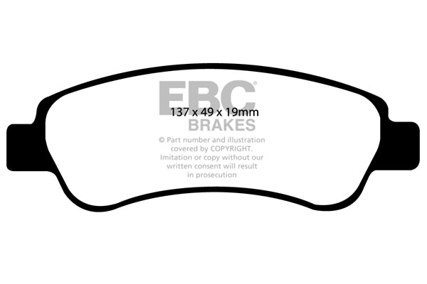 Pastiglie Freno EBC Ultimax DP1974 per Fiat Ducato, Peugeot Boxer e altre