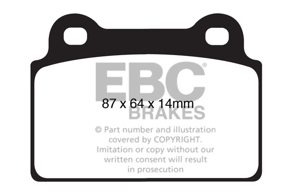 Pastiglie Freno EBC Bluestuff NDX DP51985NDX per Mitsubishi Lancer Evo 10