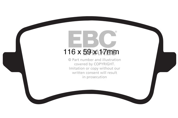 Pastiglie Freno EBC Yellowstuff DP41988R per Audi A4 (B8), Audi Q5 quattro (8R) e altre