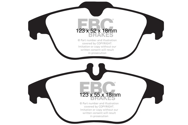 Pastiglie Freno EBC Yellowstuff DP41990R per Mercedes-Benz Classe C (W204), Mercedes-Benz Classe C Estate (S204) e altre