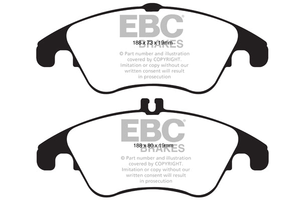Pastiglie Freno EBC Greenstuff DP21991 per Mercedes-Benz Classe E Estate (S212), Mercedes-Benz Classe E (W212) e altre
