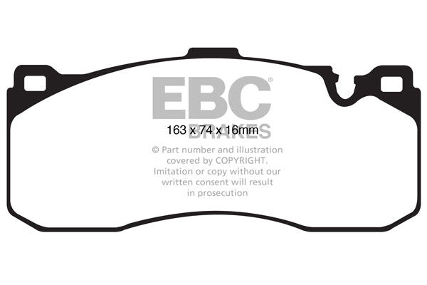 Pastiglie Freno EBC Yellowstuff DP41995R per BMW Serie 1 (E82) Coupe, BMW Serie 1 (E88) Convertible e altre