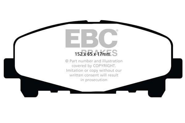 Pastiglie Freno EBC Greenstuff DP21999 per Honda Accord