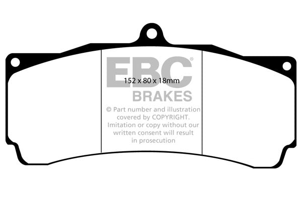 Pastiglie Freno EBC Redstuff DP3006C per Holden Z, Holden VT e altre