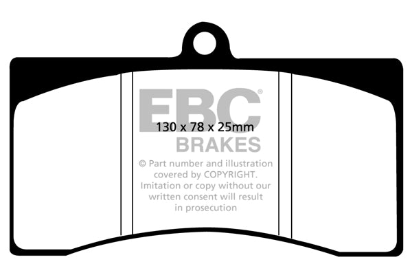 Pastiglie Freno EBC Yellowstuff DP4011R per Aston Martin V8 Vantage, Jaguar XJR-15 e altre