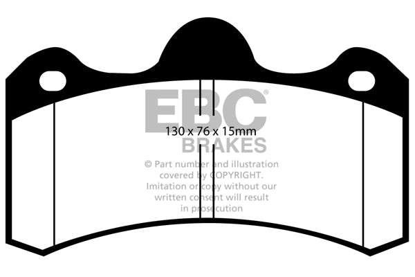 Pastiglie Freno EBC Redstuff DP3043C per Noble M12