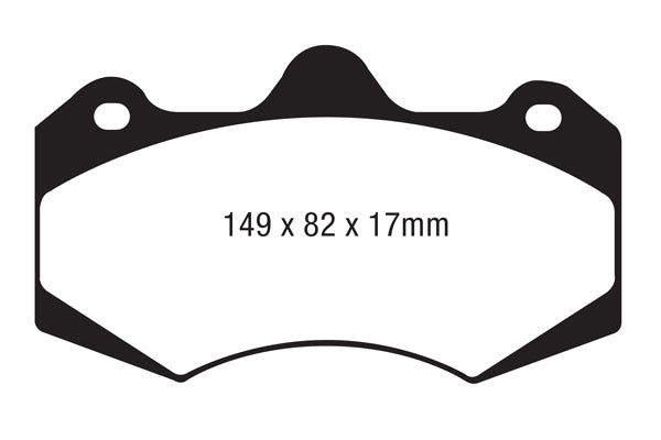 Pastiglie Freno EBC Bluestuff NDX DP5062NDX per Mclaren MP4-12C, Mclaren 540C e altre