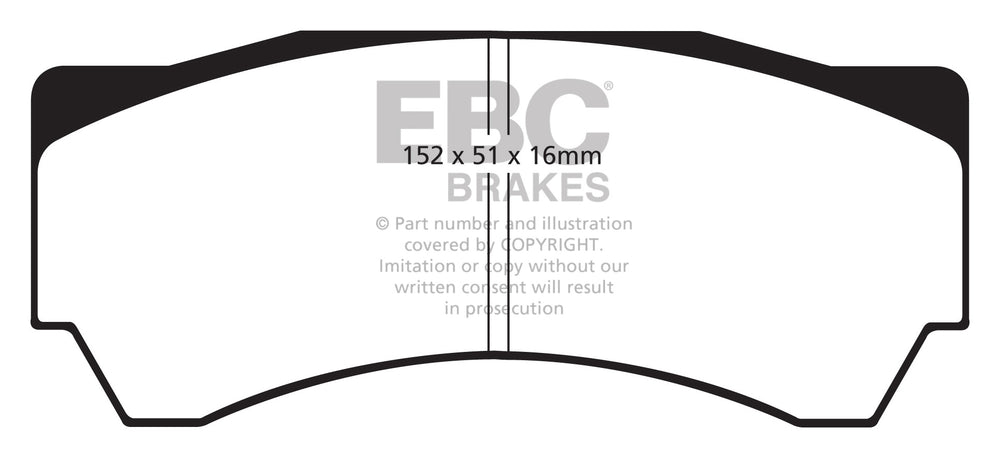 Pastiglie Freno EBC Orangestuff DP9063 per Mitsubishi Lancer Evo 8 e Mitsubishi Lancer Evo 9