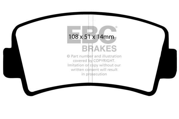 Pastiglie Freno EBC Ultimax DP207 per Mazda RX7, Isuzu 117 Coupe e altre