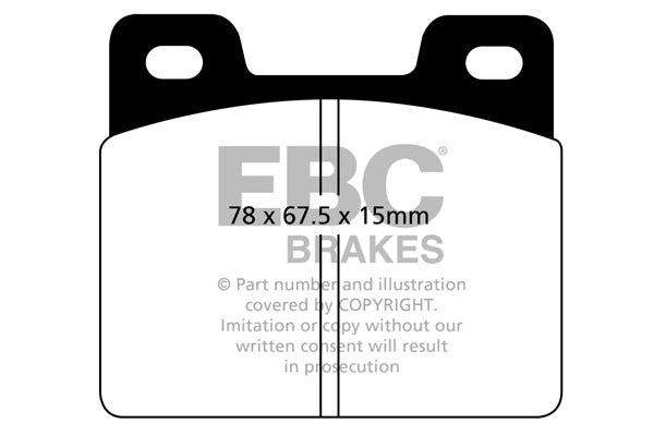 Pastiglie Freno EBC Ultimax DP213 per Ford Falcon, Ford Fairlane e altre