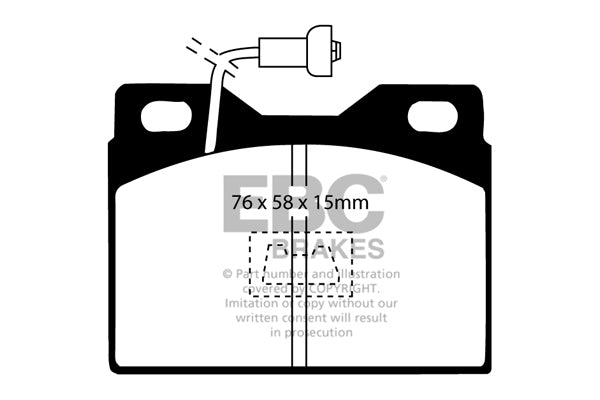Pastiglie Freno EBC Ultimax DP220/4 per Peugeot 305, Talbot Solara e altre