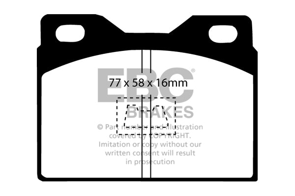 Pastiglie Freno EBC Greenstuff DP2220 per Peugeot 104, Peugeot 305 e altre