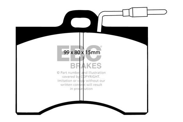 Pastiglie Freno EBC Ultimax DP221 per Citroen CX