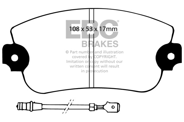 Pastiglie Freno EBC Greenstuff DP2230 per Lancia Beta, Lancia Beta Coupe e altre