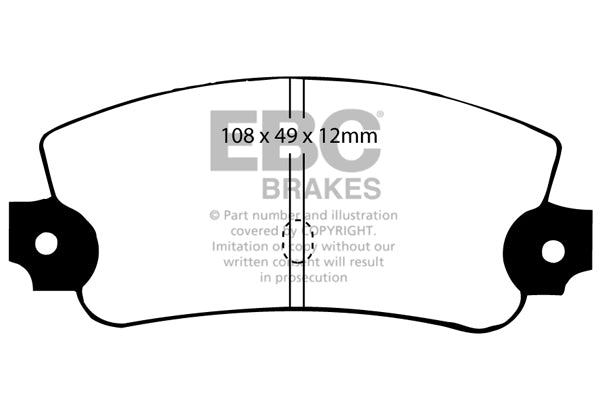 Pastiglie Freno EBC Ultimax DP231 per Lancia Beta, Lancia Beta Coupe e altre