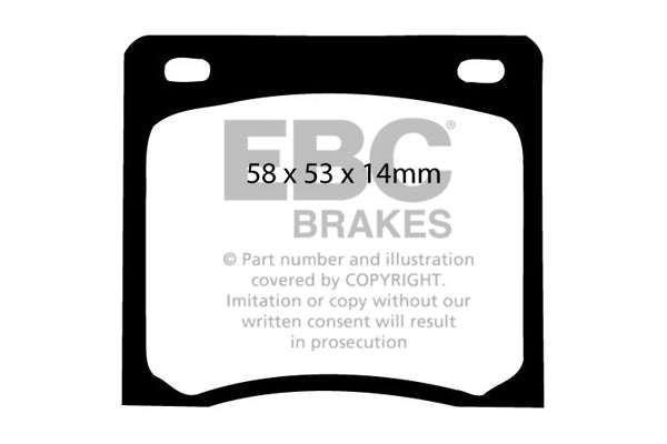 Pastiglie Freno EBC Ultimax DP237 per Honda Civic (1st Gen)